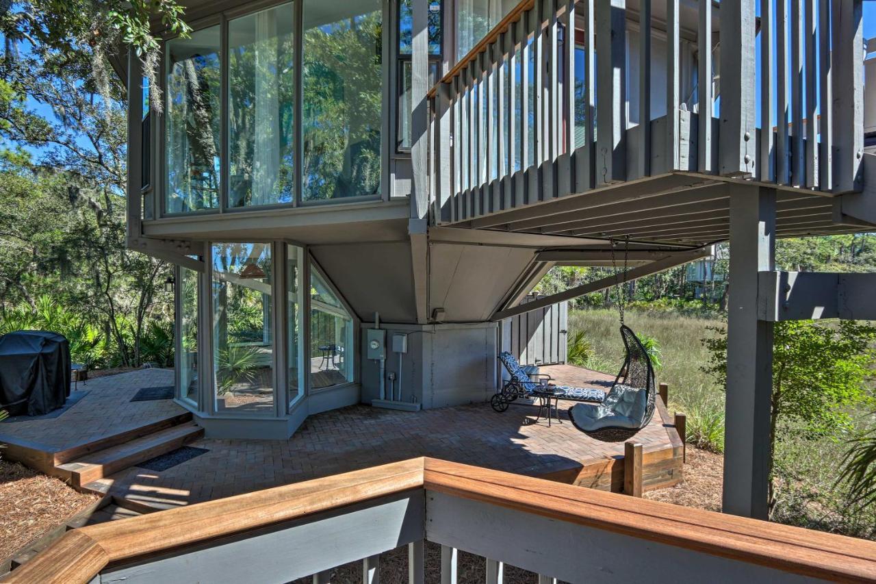 希爾頓黑德島Airy Treehouse With Bikes Walk To Harbour Town!别墅 外观 照片