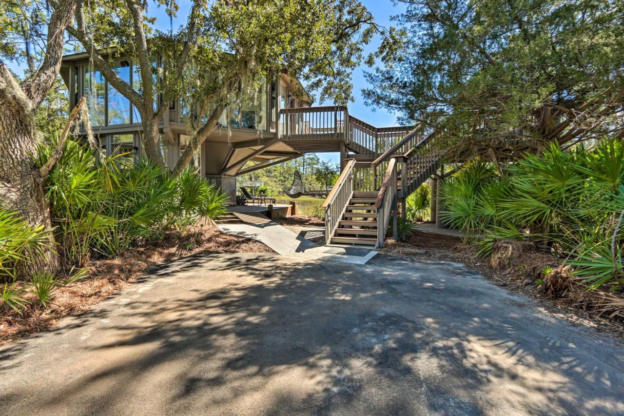 希爾頓黑德島Airy Treehouse With Bikes Walk To Harbour Town!别墅 外观 照片